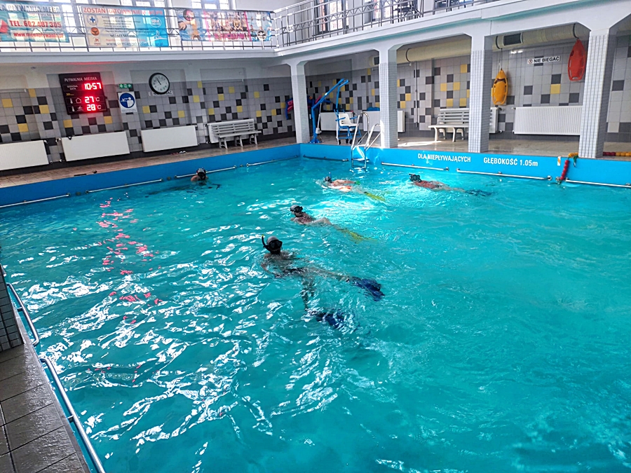 Hokej pod wodą Walenie Siemianowice Śląskie Trening 18 III 2023